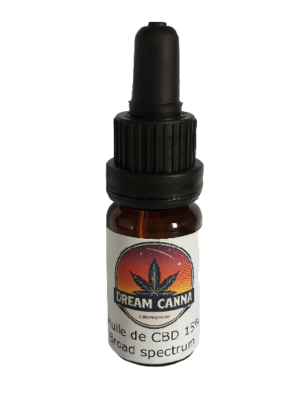 Huile CBD 15% arôme pêche abricot